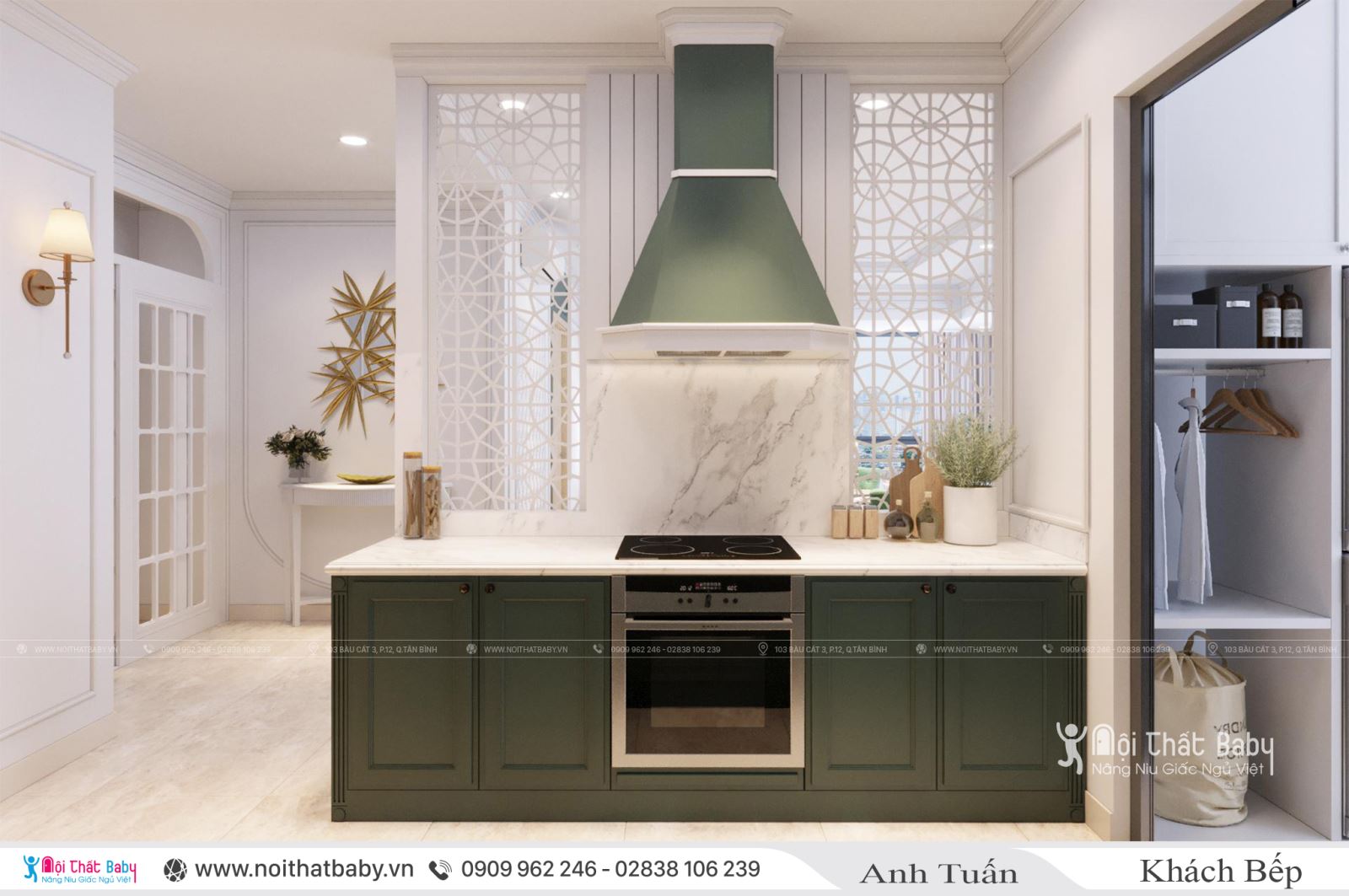 Thiết kế nội thất căn 106m2 chung cư Emerald Celadon City